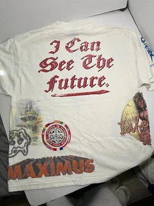 T-shirt Travis Scott Utopia Tour Merch I Can See The Future XL nuova rara - Foto 1 di 11