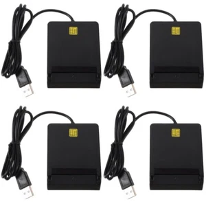 4 Pieces USB Zu Adapter USB-Smartcard-Leser Chipkartenleser Tragbarer - Bild 1 von 12