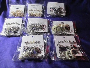 MODE OHRRINGE GROSSHANDEL MENGE 54 NEUE CREOLEN, OHRSTECKER, BAUMELNDE DURCHBOHRTE MENGE JN#423 - Bild 1 von 9