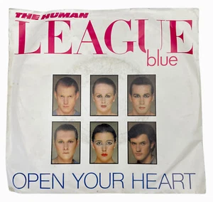 The Human League Blue Open Your Heart / Non-Stop Vinyl Record 7” 45 RPM VS453 - Picture 1 of 10