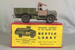 Vintage BRITAINS British Army Beetle Lorry & Driver With Original Box - Picture 1 of 11