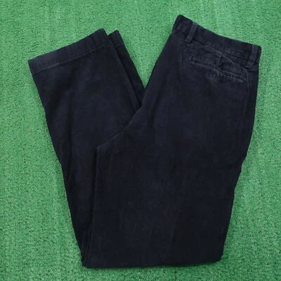 NAUTICA NAVY BLUE PLEATED CORDUROY CHINO PANTS MENS SIZE 36X32 - Image 1 of 4