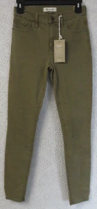 Womens Madewell Brown Jeans Skinny Skinny High Rise Size 25 Cotton Blend New - Picture 1 of 8