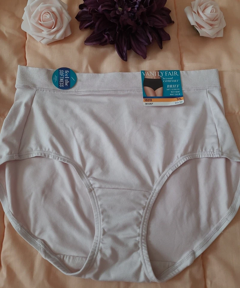 VANITY FAIR L/7 Beyond Comfort 柔软无缝内裤 13213 nwt — 第 1/4 张图片