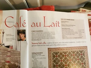 Cafe au Lait Quilt Kit Designed By Gerri Robinson plus Backing & Pillowcase Kit - Picture 1 of 5