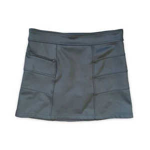 Athleta Gray Snowslide Fleece Cargo Skirt Pull On Golf Tennis Size Large - Picture 1 of 8