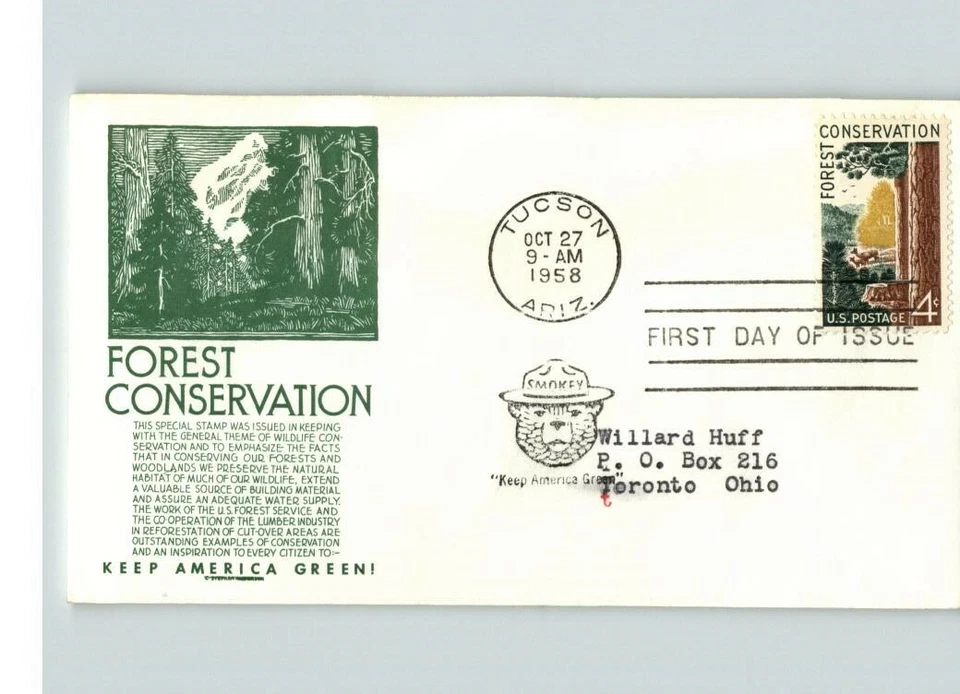 FOREST CONSERVATION "Keep America Green!" 1968 First Day of Issue - Image 1 of 1