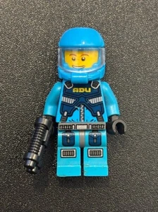 LEGO Minifigure Alien Defense Unit Soldier - Blue Helmets - Picture 1 of 5