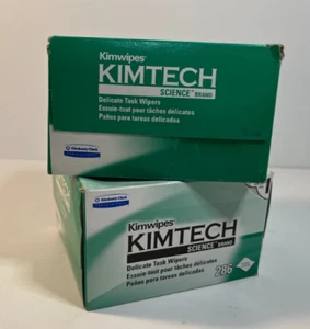 Paquete de 2 limpiaparabrisas Kimtech Science Kimwipes delicados para tareas #34155, 286 toallitas cada una (572) - Imagen 1 de 1