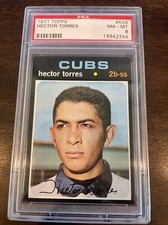 1971 Topps #558 Hector Torres Chicago Cubs PSA 8 - NM/MT