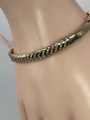 9ct Yellow Gold 0.50ct Channel Set Diamond Bangle - Image 1 of 4