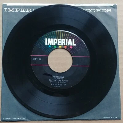 RICKY NELSON Honeycomb EP 45 7" POP ROCK Vinyl Record 1957 Imperial IMP-153 RARE Foto 1 de 2