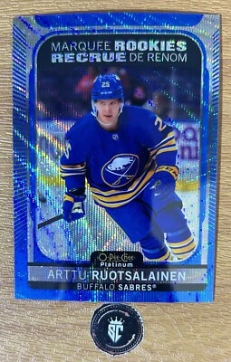 Arttu Ruotsalainen 2021-22 O-Pee-Chee Platinum Blue Surge Marquee Rookies #219 - Image 1 of 2