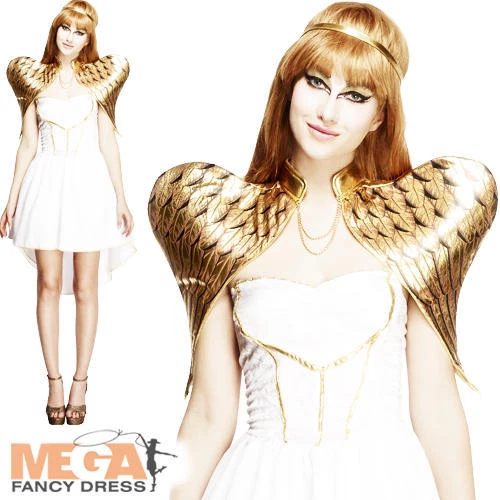 Fever Glamorous Angel Ladies Fancy Dress Womens Adult Halloween Costume Outfit - Image 1 of 1