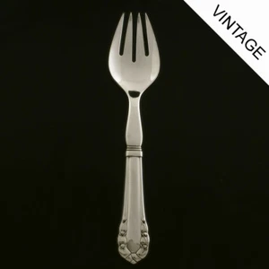 Georg Jensen All Silver Serving Fork - Lily of the Valley/ Liljekonval - Picture 1 of 1