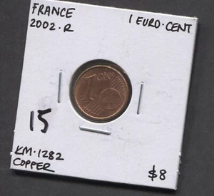 2002(R)-France-1 Euro-Cent-KM-1282-Copper - Picture 1 of 2