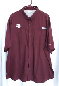 Columbia PFG Texas A&M Aggies Fishing Shirt Men's Size 2XL - NWOT - K56 - Picture 1 of 3