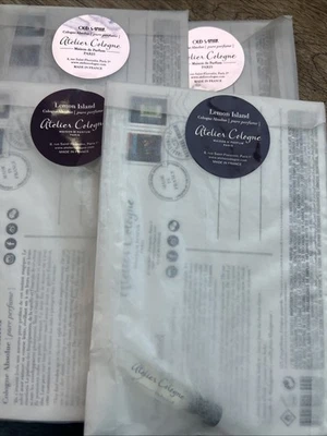 4 peças) Atelier Cologne Lemon Island E Oud Saphir ambos 0,06 oz - Imagem 1 de 4