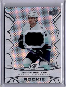 MATTY BENIERS Rookie Jersey Patch #117 2022-23 Upper Deck Ice - Picture 1 of 2