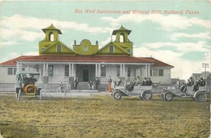 c1910 Hubbard Texas Hot Well Sanatorium Mineral Brunnen Postkarte 25-10372 - Bild 1 von 2