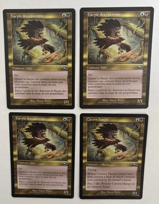 MTG 4X PLANESHIFT CAVERN HARPY NM FRENCH + ENGLISH MAGIC THE GATHERING CREATURE - Image 1 of 4