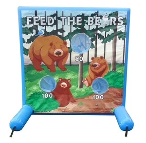 Replacement Inflatable Air Frame Game Panel 5x6 Feed the Bear Kid Party Carnival - Picture 1 of 2