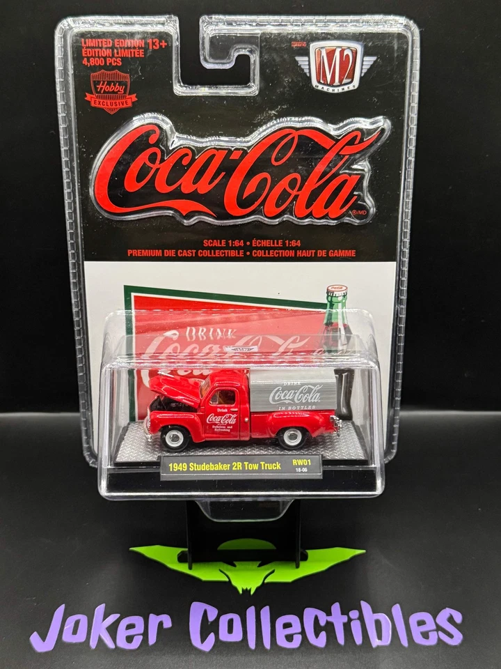 M2 Machines Coca-Cola 1949 Studebaker 2R Tow Truck RW01 18-06 - Image 1 of 1