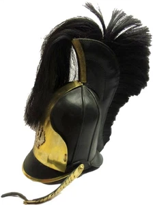 Nice Reproduction Prussian Cuirassier Officer's Helmet with Horse Hair Plume - Picture 1 of 7