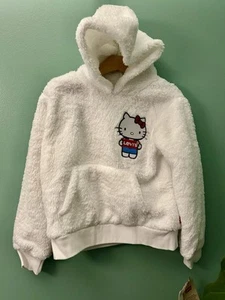 New Size 4(Girls6-7YRS) Levis x Hello Kitty Fleece Hoodie Deadstock - Picture 1 of 6