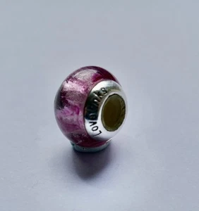 925 Silber Lovelinks Rosa Murano Glasperlen - Bild 1 von 4