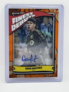 2024 Topps Finest MLS David Martinez Debuts Orange Refractor Autograph /25 LAFC - Picture 1 of 2