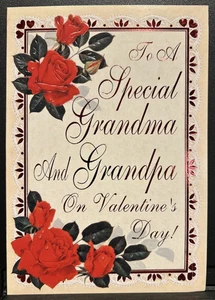 For Grandma and Grandpa Valentine's Day Greeting Card w/Envelope - Picture 1 of 4