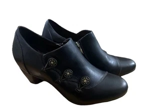 Spring Step L’ Artiste Green Tea Ankle Boots Size US 10/EU 41 in Navy - Picture 1 of 8