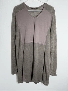 Capuccino Knithouse Damen Bohemian Kurzes Kleid Cacao Langarm Gr. 46 EU/L US - Bild 1 von 12