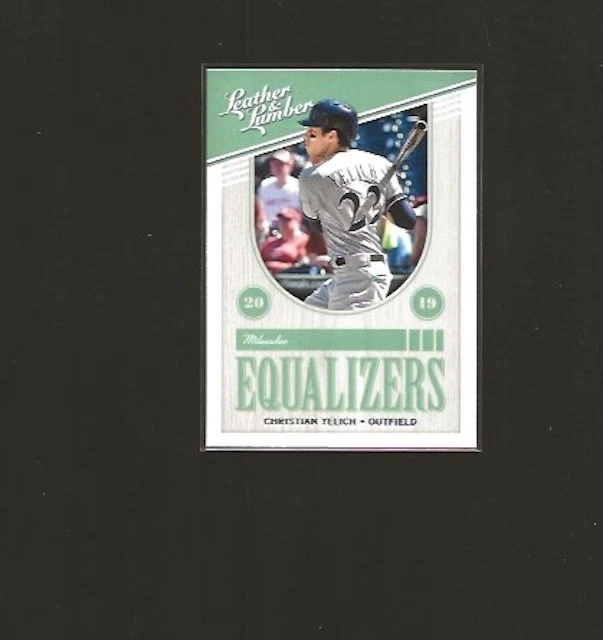 2019 PANINI LEATHER & LUMBER CHRISTIAN YELICH #EQ-12 EQUALIZERS EMBOSSED - Image 1 of 1