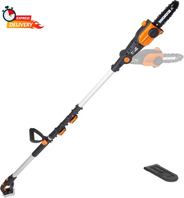 Worx Nitro 20V 8 '' Cordless Pole Chainsaw Tool Only WG349.9 - Image 1 of 4