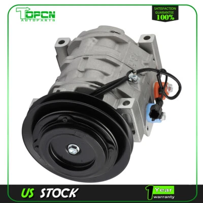 AC A/C Compressor for Hino 268 338 7.7L 11-19 for Isuzu NRR NQR 5.2L 2011-2020 - Image 1 of 4