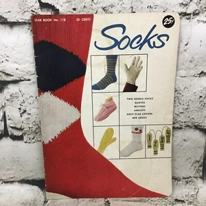 Socks Star Book No. 118 Vintage Paperback Pattern Booklet  - Picture 1 of 4
