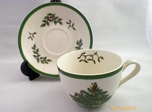 Spode Christmas Tree Cup & Saucer - Picture 1 of 2