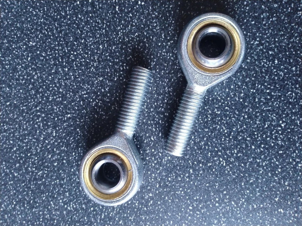 M10 10mm MACHO HILO DE MANO DERECHA ROSA JUNTA VARILLA DE PISTA EXTREMO (PAR) - Imagen 1 de 1