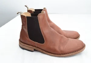 Astorflex 1820 Mens Chelsea Boots Tan Brown Smooth Leather Size 44 US 11 - Picture 1 of 9