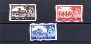 GB SG 536 537 538 HIGH VALUES 1955  WATERLOW   CASTLES MM SUPERB  cat £145 - Picture 1 of 1