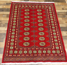 4'x6' New Hand knotted Silky Wool Royal Bokhara Fine Oriental Area rug Carpet