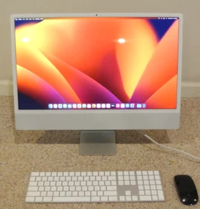 iMac 24" 2021 3.2GHz M1 8-Core CPU/GPU16GB 512GB SSD W/ KB & Mouse, AC Adapter - Afbeelding 1 van 6