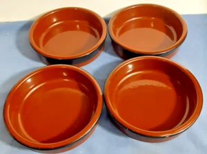 Vintage 4 Bowls Cermer Creme Brulee, Flan & Dessert(Oven/Freezer/Microwave Safe) - Picture 1 of 6