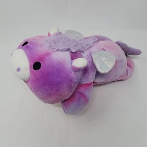 Malvavisco Pequeño Pegaso Rosa Púrpura Acuarela Abrazo Animales de Peluche - Imagen 1 de 10