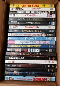 BOX of 20 DVDS- SEE PICTURE FOR TITLES- GOOD TO VERY GOOD PREOWNED MIX - Picture 1 of 1