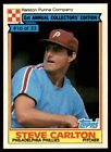 1984 Topps Ralston Purina Steve Carlton Philadelphia Phillies #16