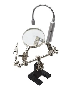 Helping Third Hand Magnifier with Flexible Led Light - Picture 1 of 1
