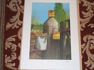 Bob Timberlake print " Summer Berries " signed and numbered limited edition 